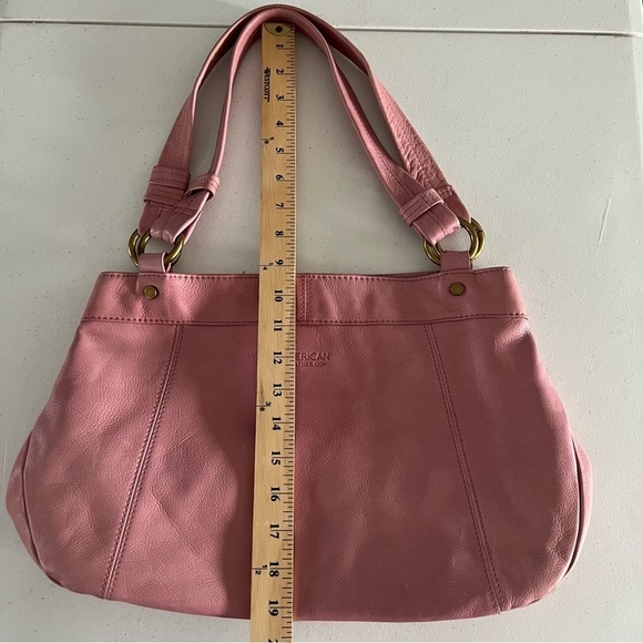 American Leather Co. Java Double Handle Shopper Pink - Picture 15 of 16